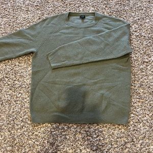 J Crew 100% Cashmere Waffle Sweater